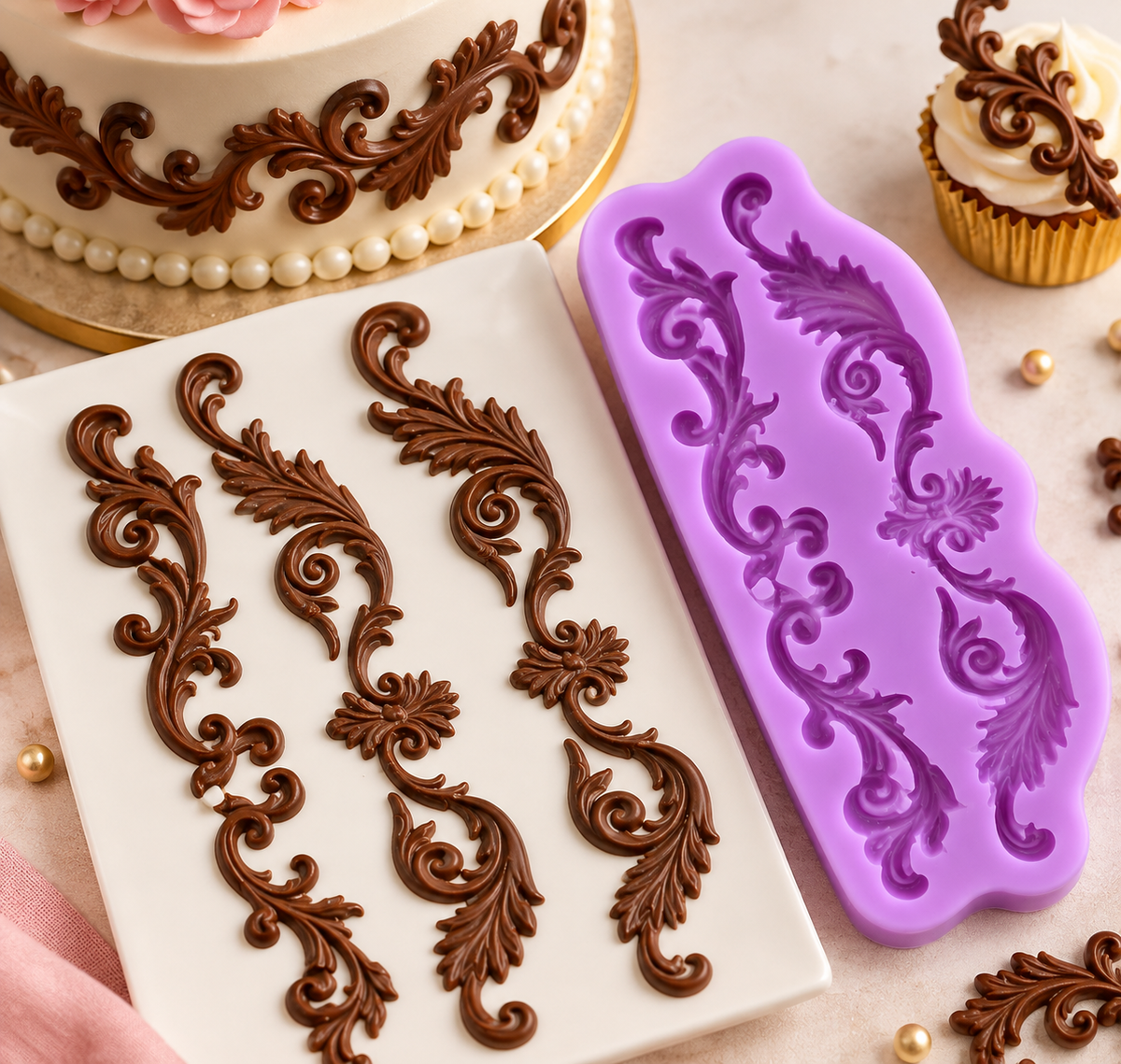 Jewellery Design Fondant Mould