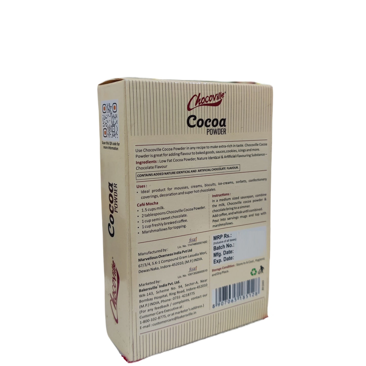 Bakersville Chocoville Cocoa Powder 50 gm