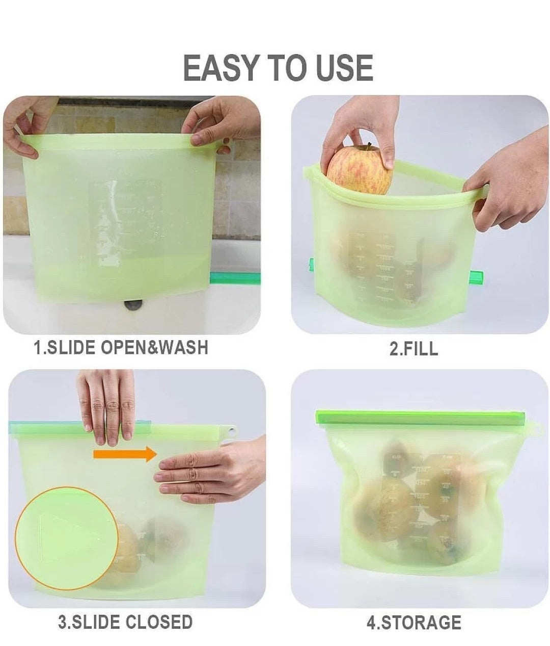 Silicone Fridge Storage Pouch