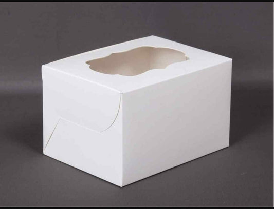 2 pc Cupcake Box White Colour