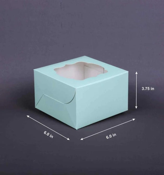 4 pc Cupcake Box Mint colour