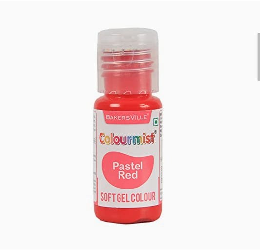 Bakersville colourmist Pastel Red Soft Gel Colour 20gm