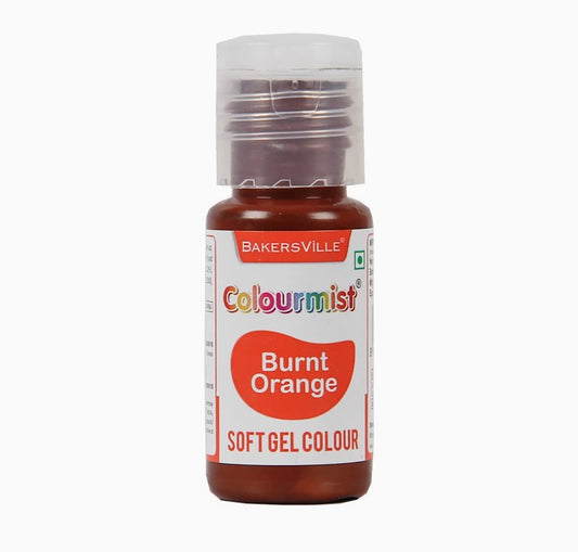 Bakersville colourmist Burnt Orange Soft Gel Colour 20gm