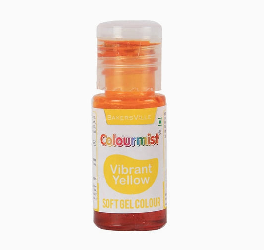 Bakersville colourmist Vibrant Yellow Soft Gel Colour 20gm