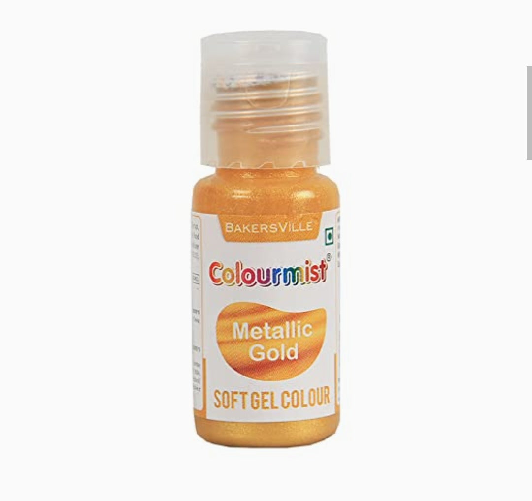 Bakersville colourmist Metallic Gold Soft Gel Colour 20gm