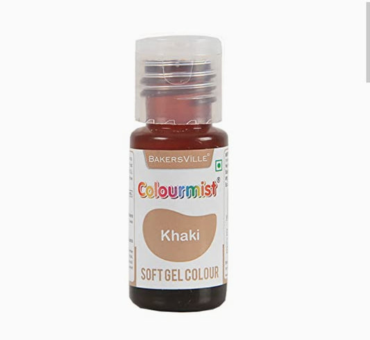 Bakersville colourmist Khaki Soft Gel Colour 20gm