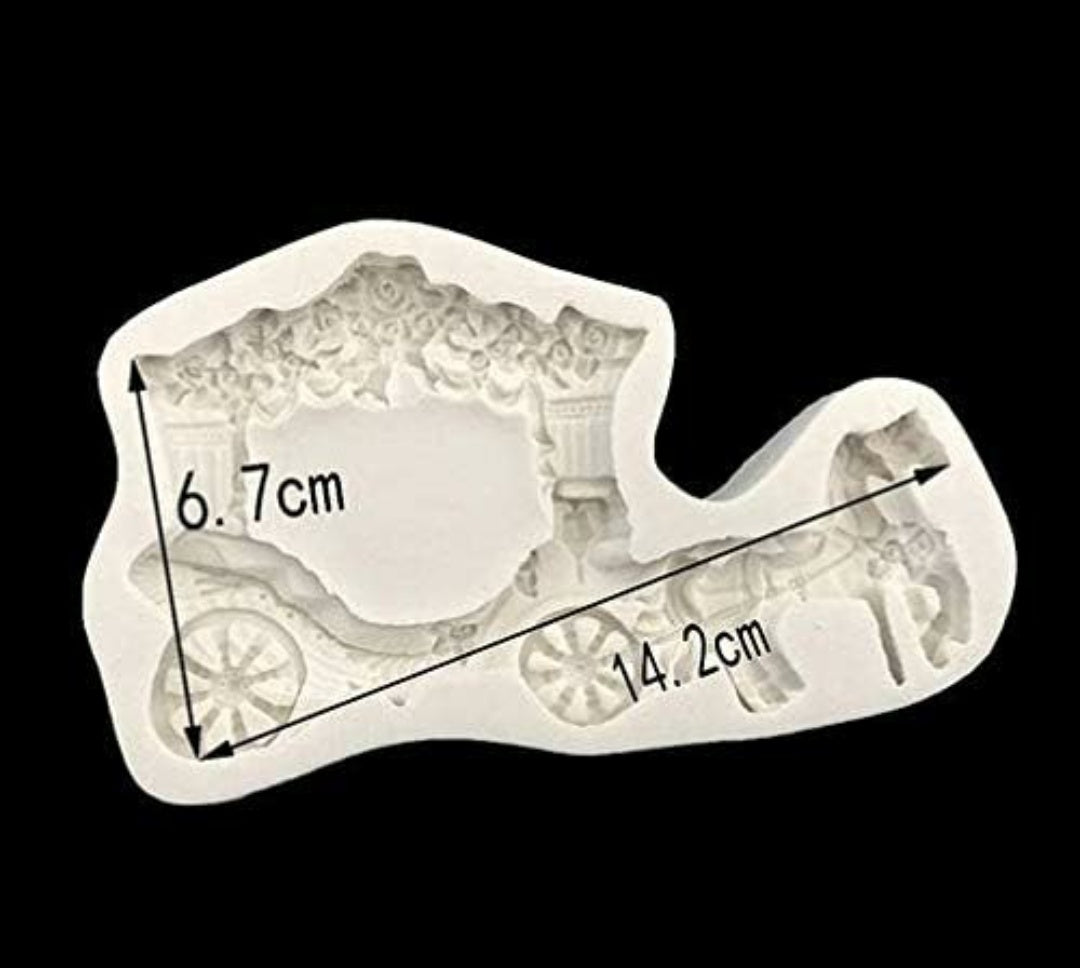 Horse Carriage Silicone Fondant Mould