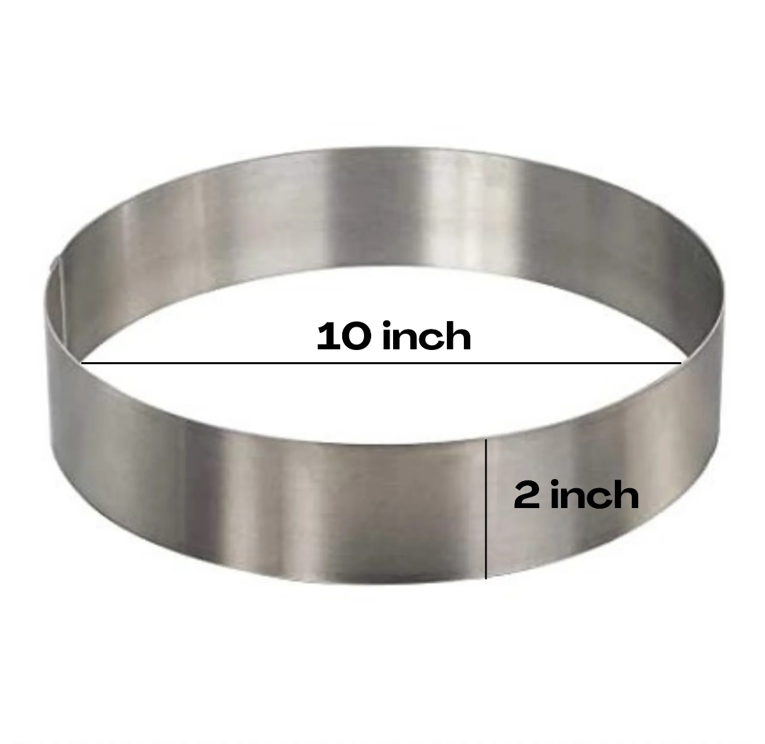 10 x 2 Inch Round Cake Ring – Bakeworld Retails Pvt Ltd
