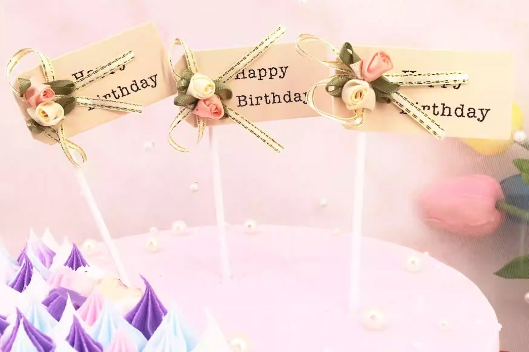 Happy Birthday Topper Set of 3