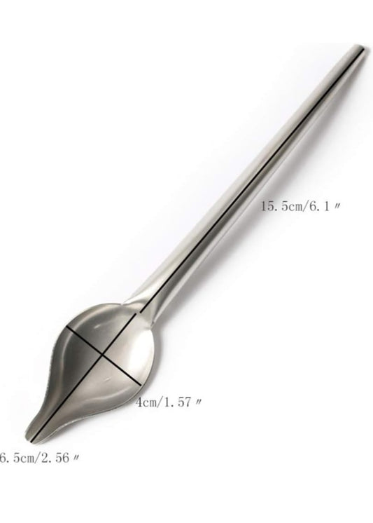 Cake Decor Steel Drizzling Scoop Cream Chocolate Filter Spoon Size-23cm