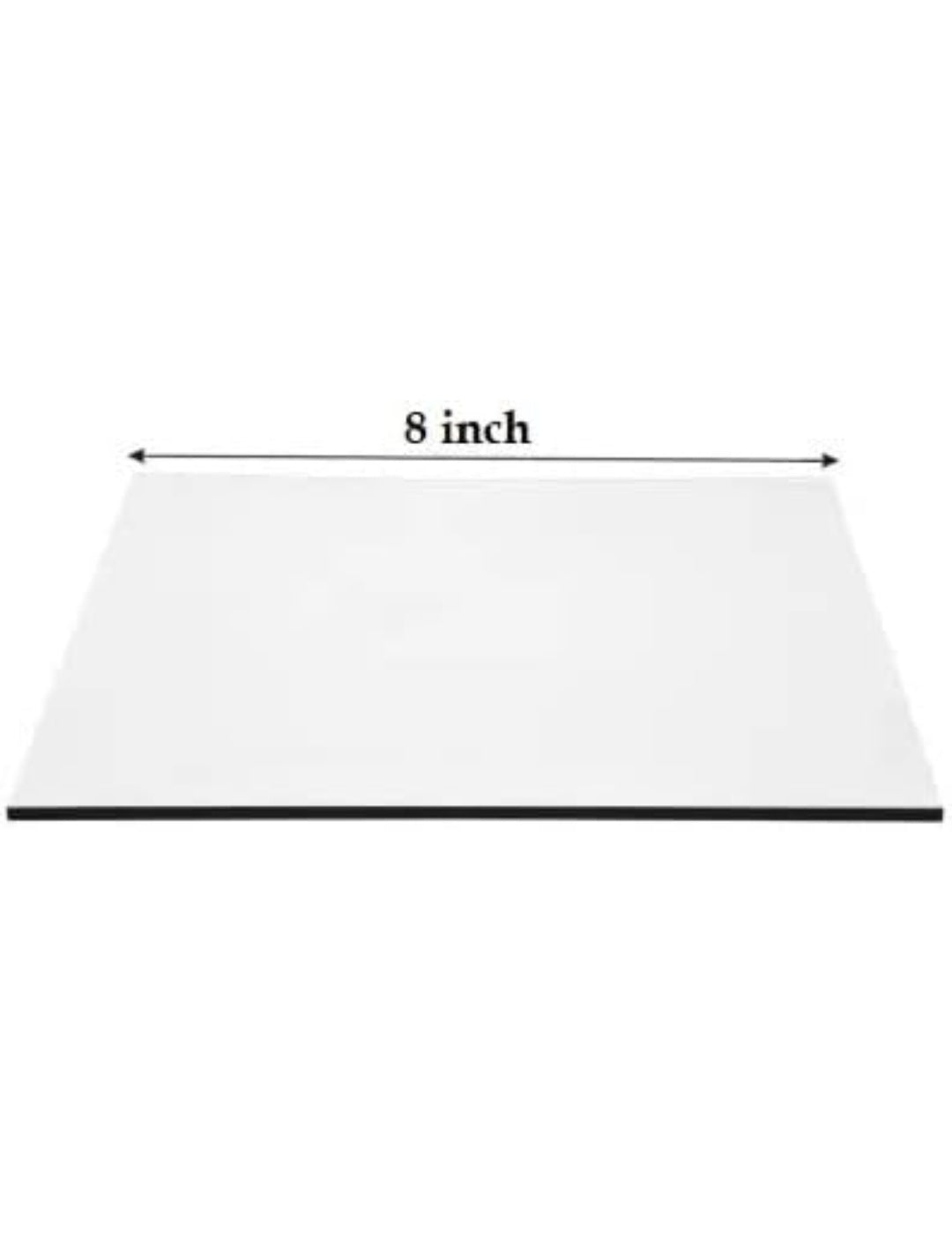 8 inch white square cake baseboard