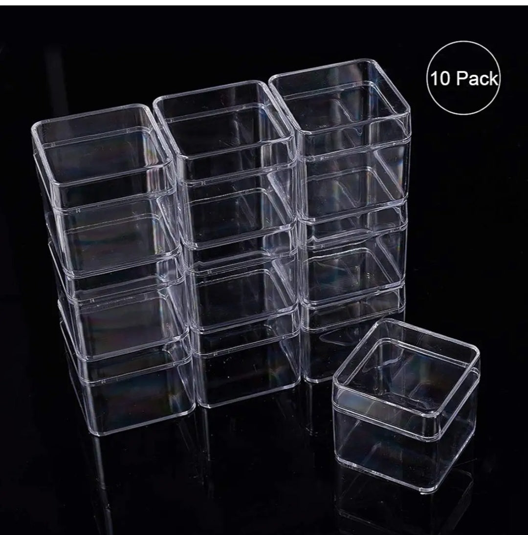 Square Acrylic box 200 ml     pack of10