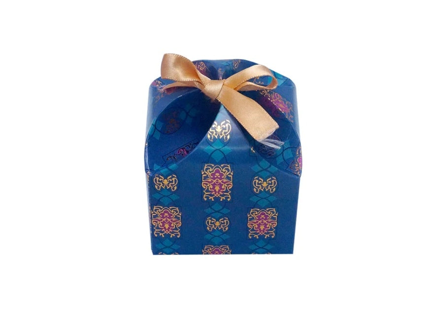 Blue Foil Chocolate Dom Box With Ribbon      Size-3.25×2.5inch