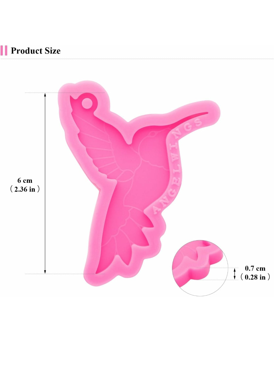 Humming Bird  silicon fondant mould