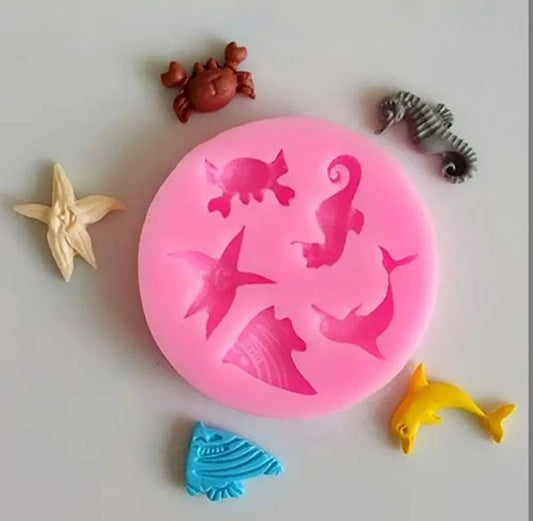 Sea life silicon fondant mould