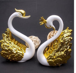Swan couple cake topper 1pair