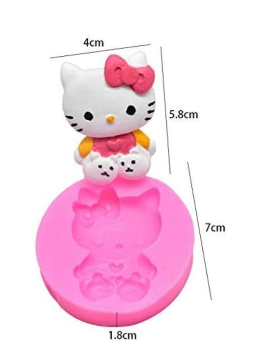 Hello Kitty Cat Silicon Fondant Mould B276