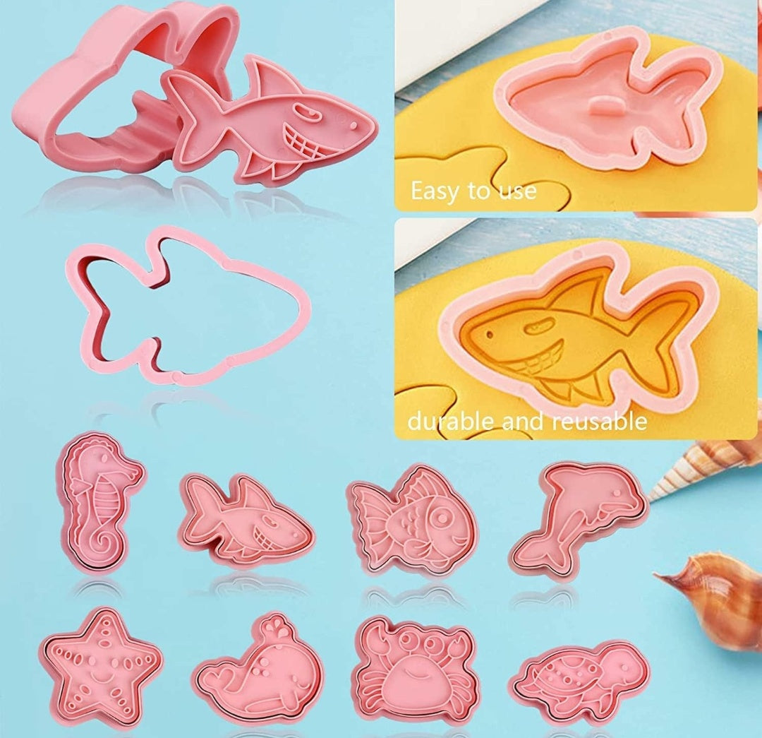 8 pcs Ocean Cookie Cutter