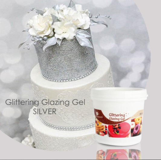 Blossom Glittering Glazing Gel (Silver) 1kg