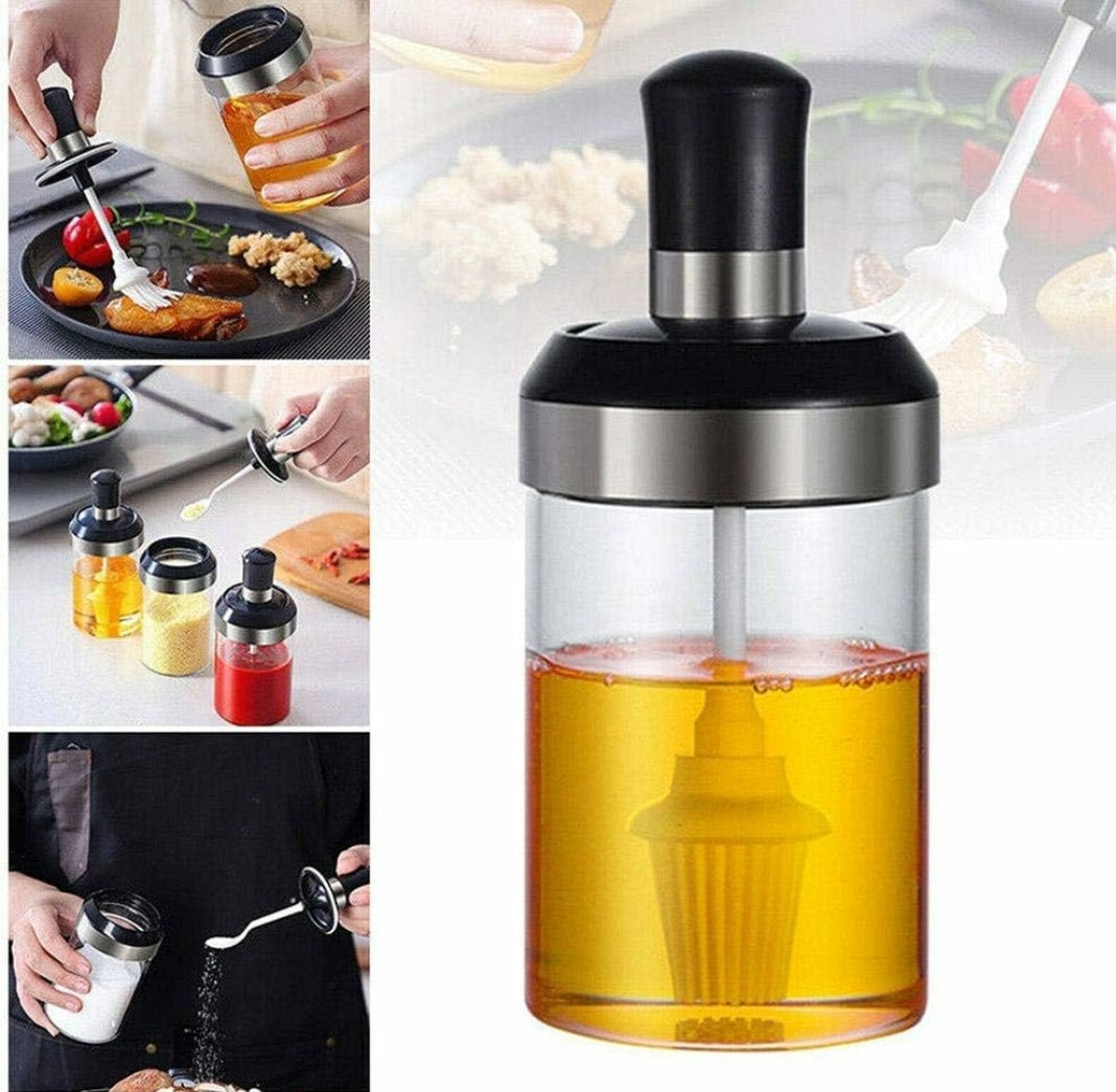 Glass Container Oil Dispenser Bottle