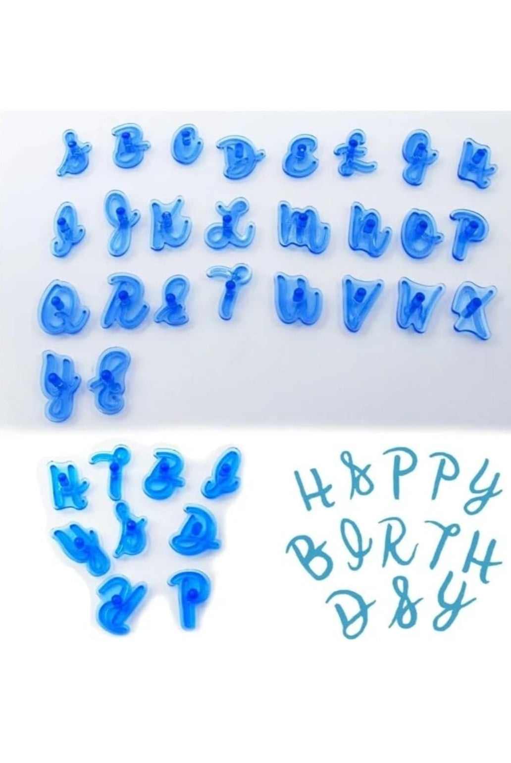 Fondant A to z Alphabet Mould