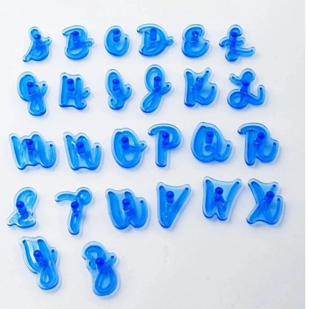 Fondant A to z Alphabet Mould