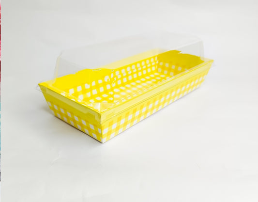 Yellow Loaf mould With Lid bake and serve mould Rectangle  Size-7x3.8x1.5inch