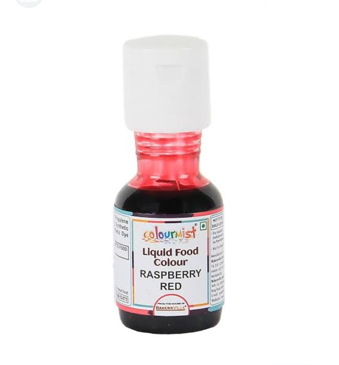 Bakersville Colourmist Raspberry Red Liquid Food Colour 20g