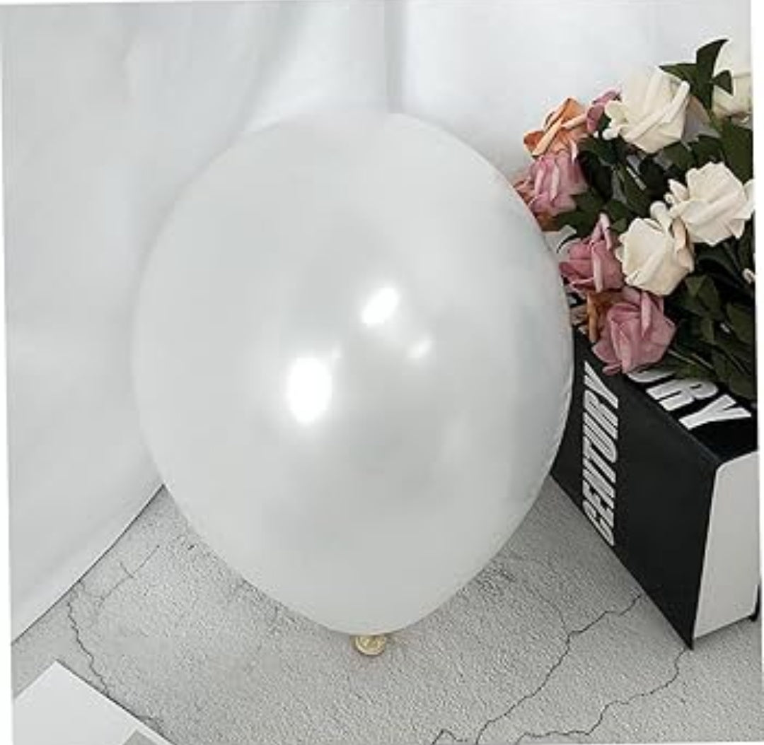 White Balloons Pack Of 50