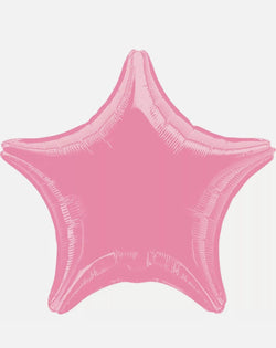 Pink Happy Birthday Party Decoration Set with (2 Curtain, 1 Happy Birthday Banner, 10 white and 10 Pink balloon, 1 Star foil balloon)