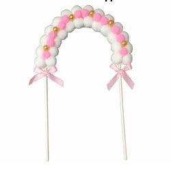 Pink pom pom Topper
