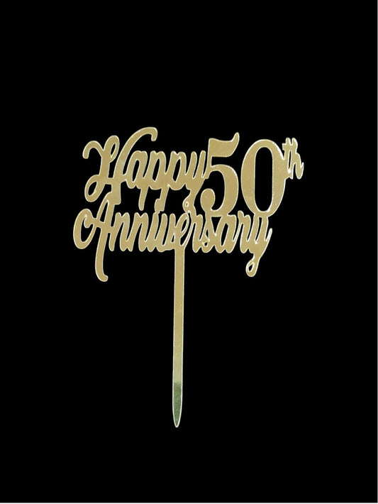 Happy 50th Anniversary Acrylic Topper RT00536