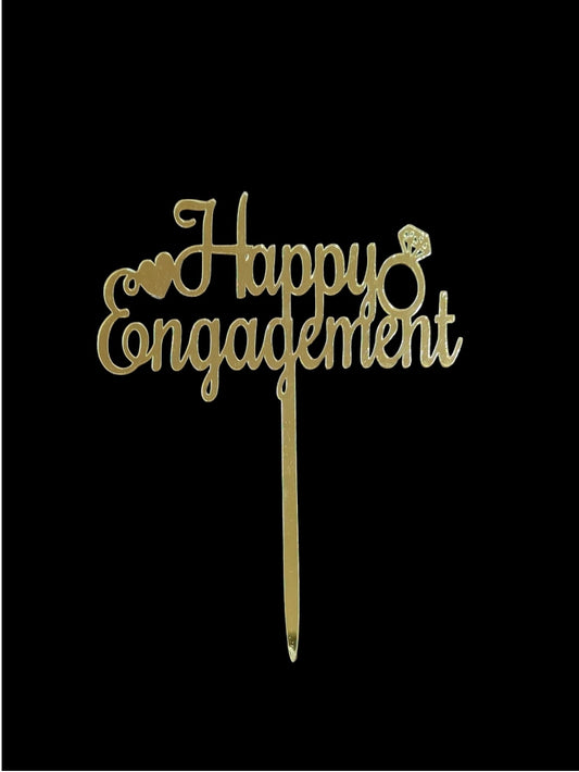 Happy Engagement Acrylic Topper RT00552