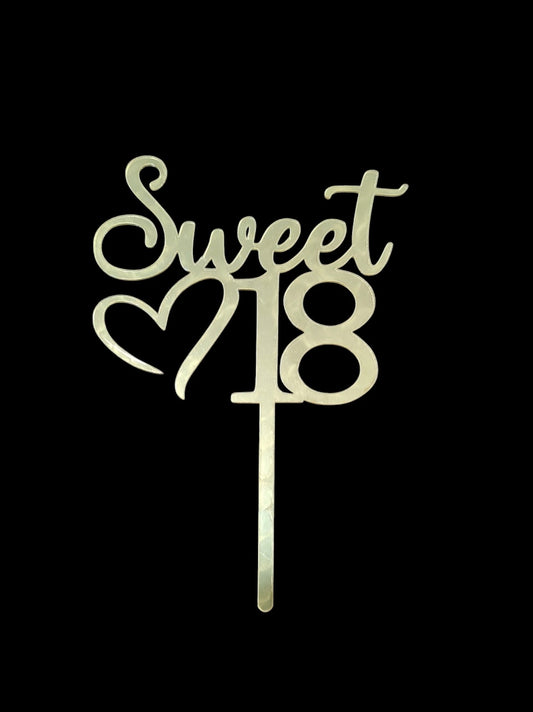 Sweet 18 Acrylic Topper RT01009
