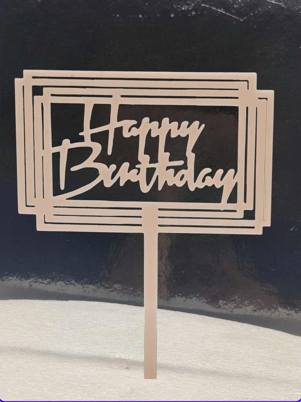 Acrylic Happy Birthday Cake Topper