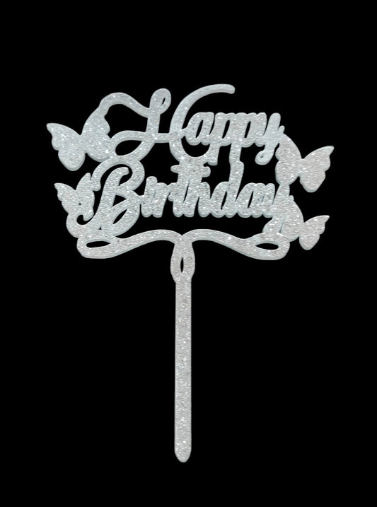 Acrylic Happy Birthday Cake Topper