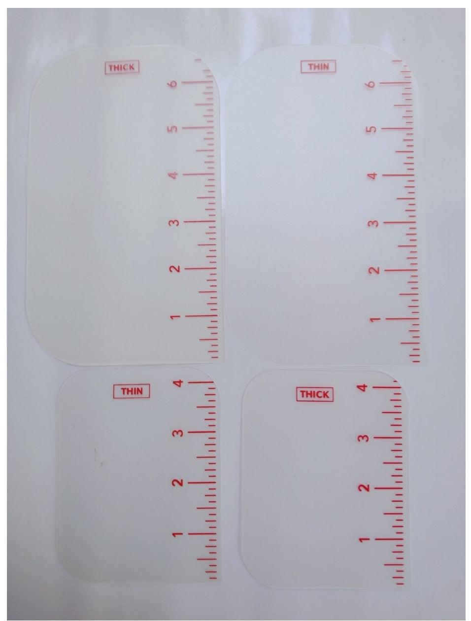 4pcs Flexible Cake Smoother for Icing