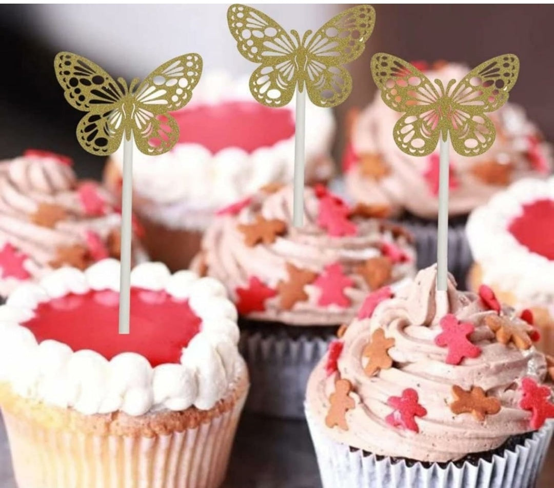 Golden  Butterfly Pack Of 10