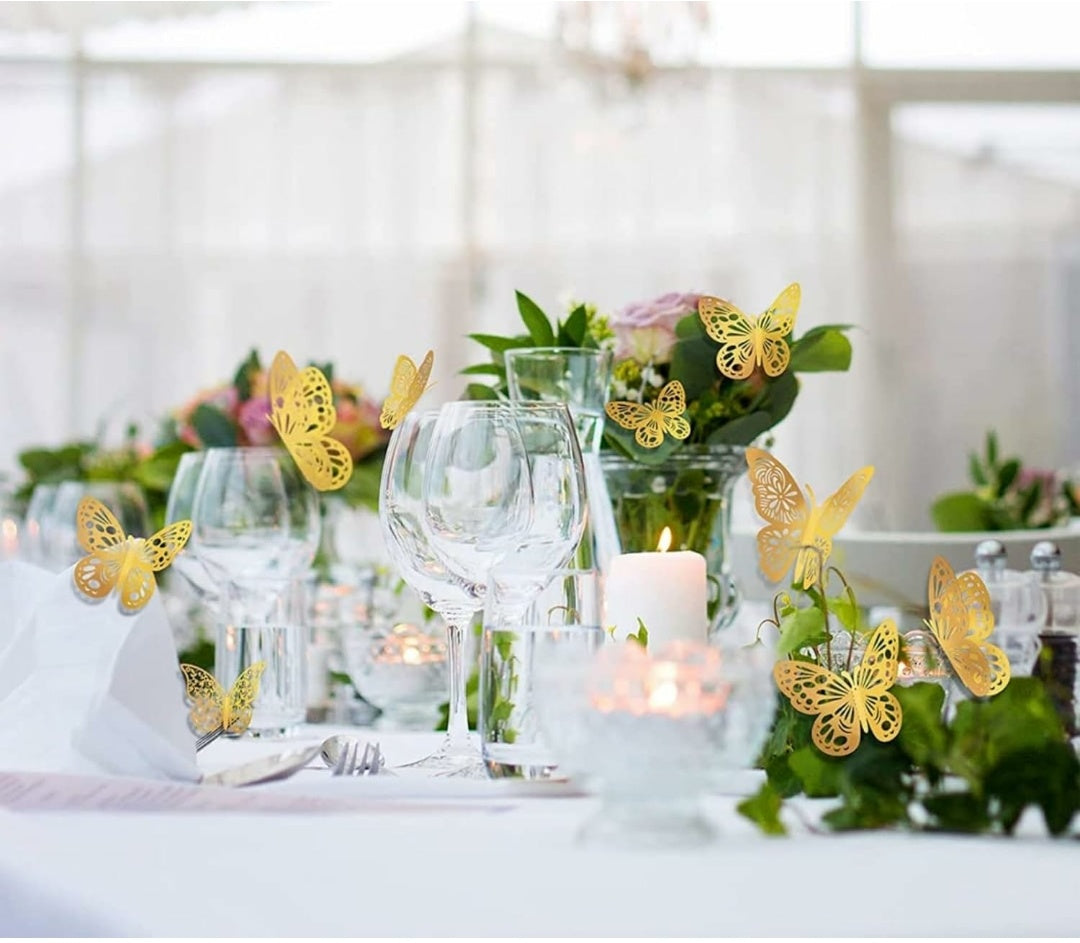 Golden  Butterfly Pack Of 10