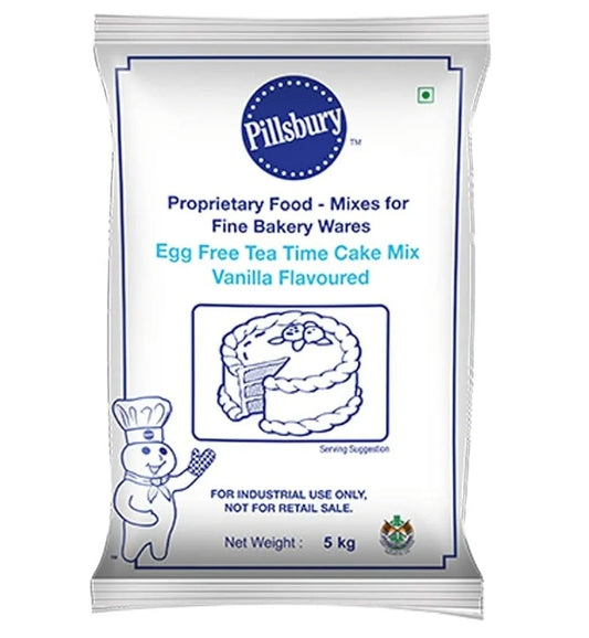 Pillsbury Egg Free Tea Time Cake Mix Vanilla Flavoured 5kg