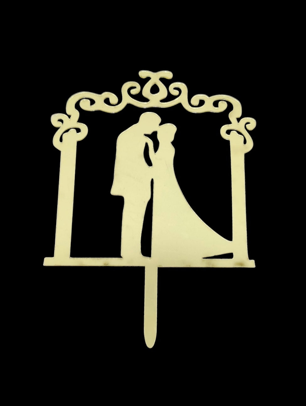 Economic Acrylic 5 inch Couple Topper Pack Of 5