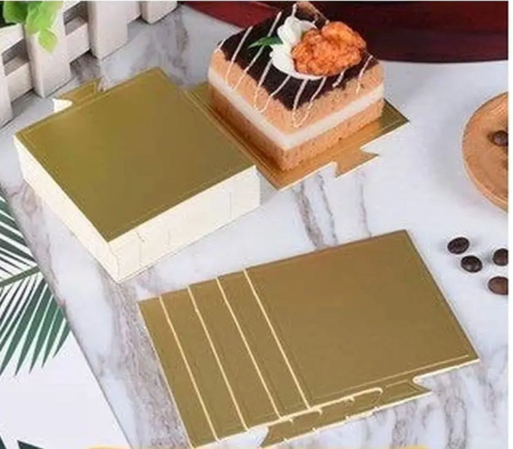 Golden Square Pastry Base Board 3.5 inch