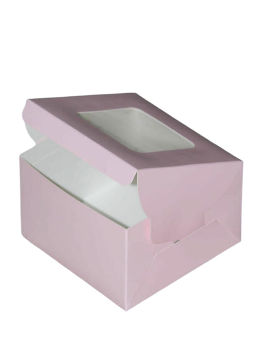 Window Cake Box 6x6x4