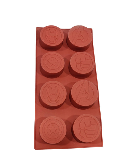 8 cavity Marvel avenger characters Silicone Mould