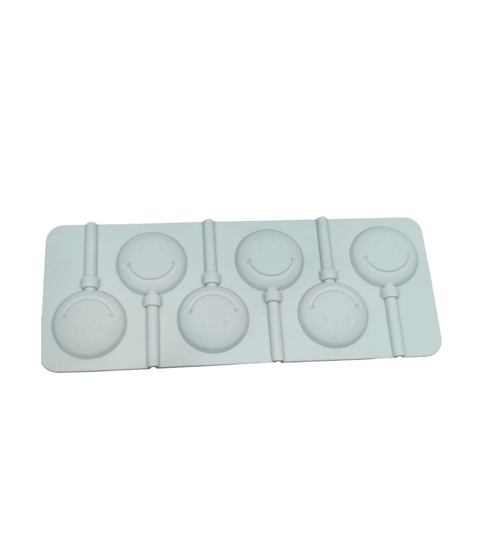 Smiley Lolipop Silicone Mould