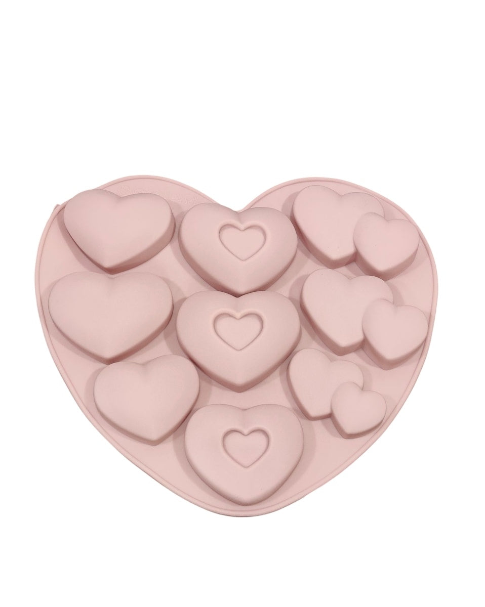 9 in 1 assorted Heart Silicone Mould