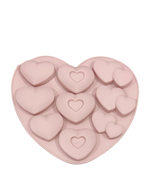 9 in 1 assorted Heart Silicone Mould