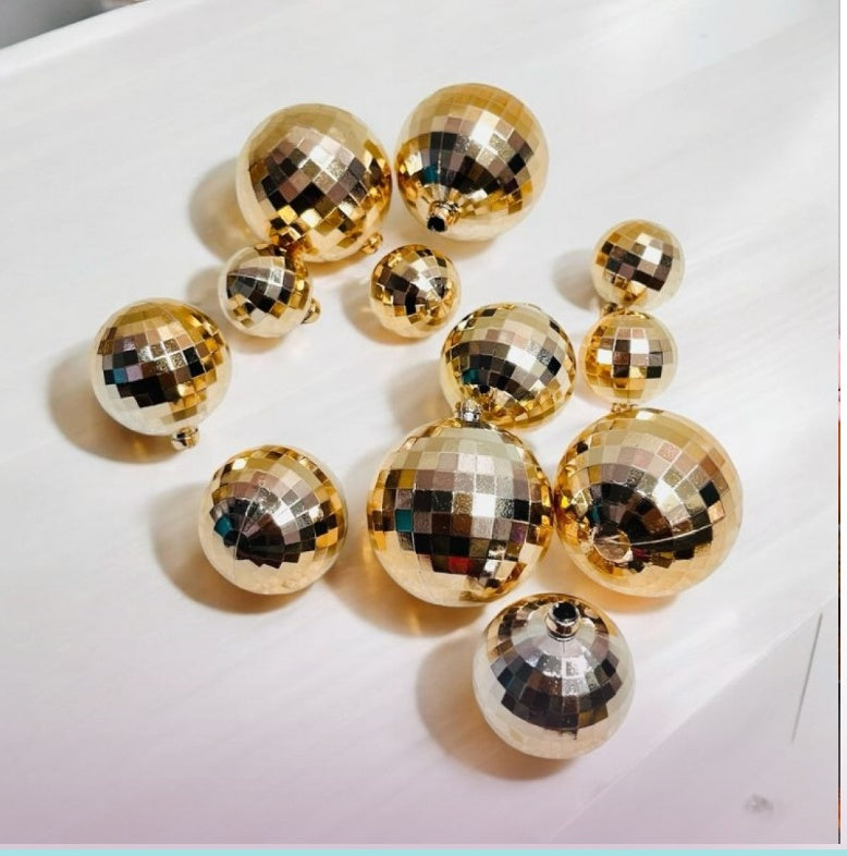 Rose Gold Disco Balls Pack Of 12