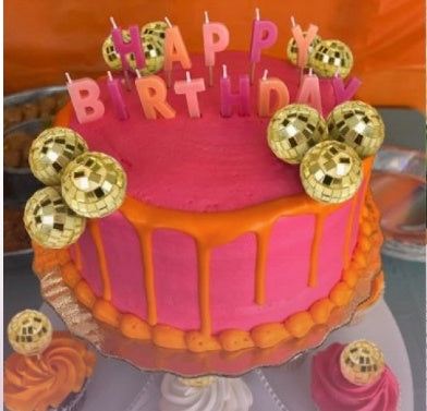 Rose Gold Disco Balls Pack Of 12