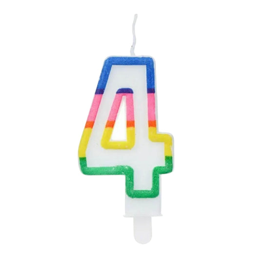4 Number Candle 2.5 inch